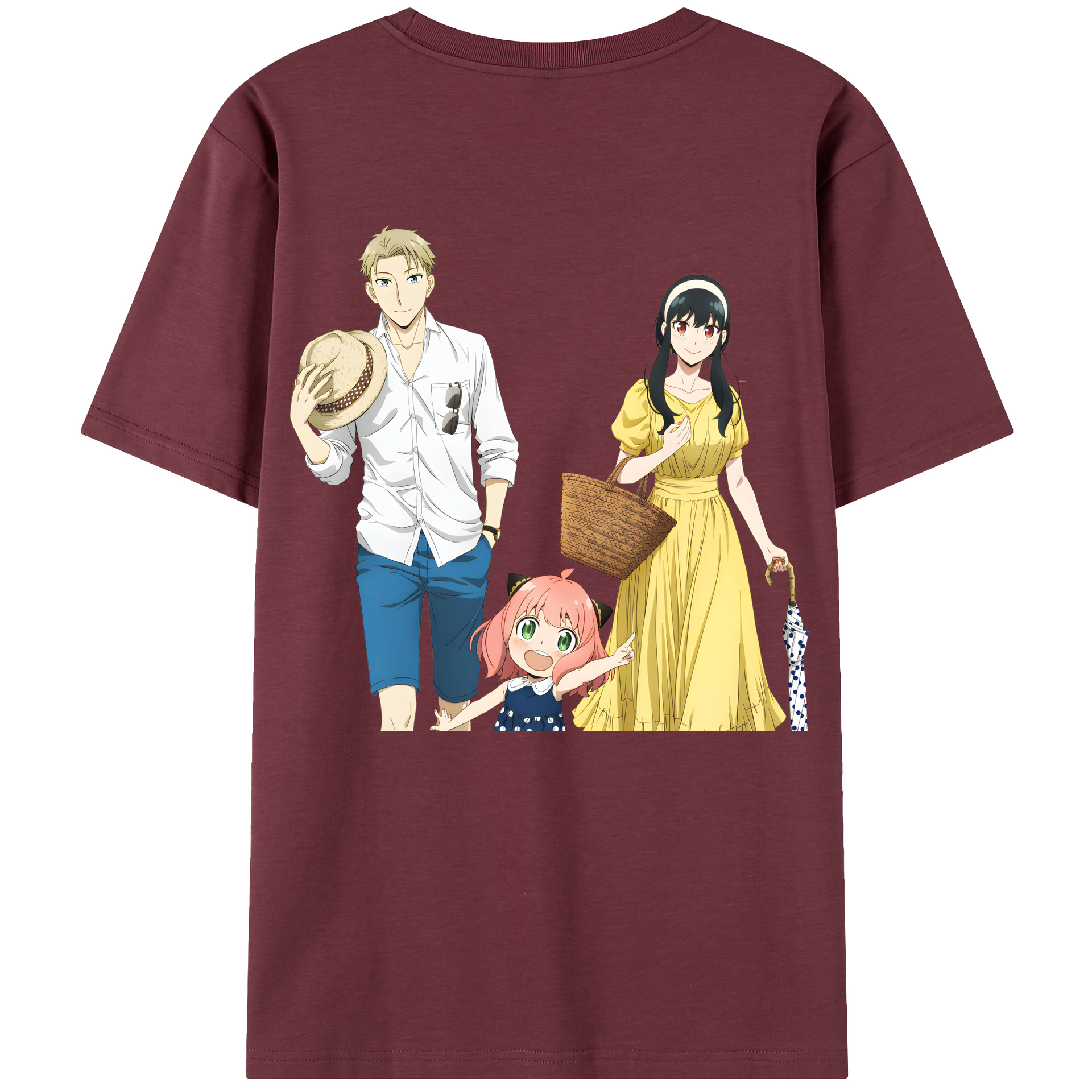 （画像用） SPY×FAMILY间谍家家酒 綿100％半袖Tシャツ（背面プリント）